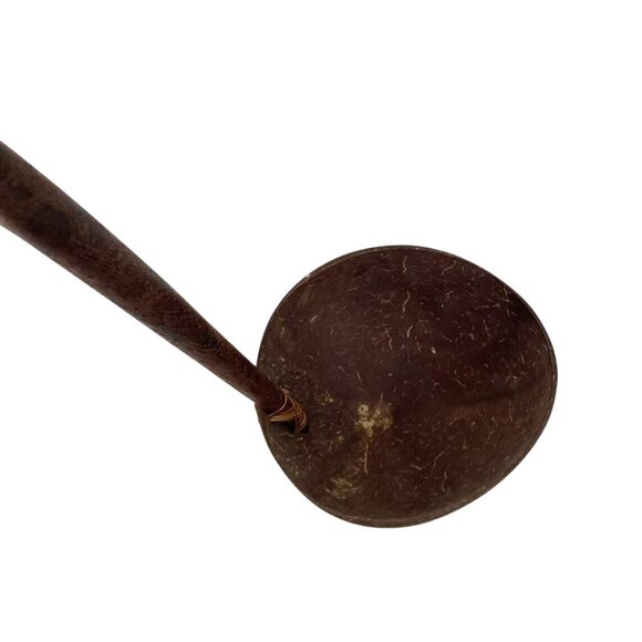 Handcrafted Wooden Coconut Shell Spoon & Ladle Set - Picture 5 of 8